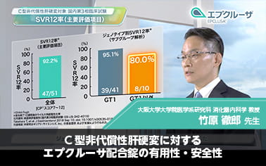 C型非代償性肝硬変に対する エプクルーサ配合錠の有用性・安全性