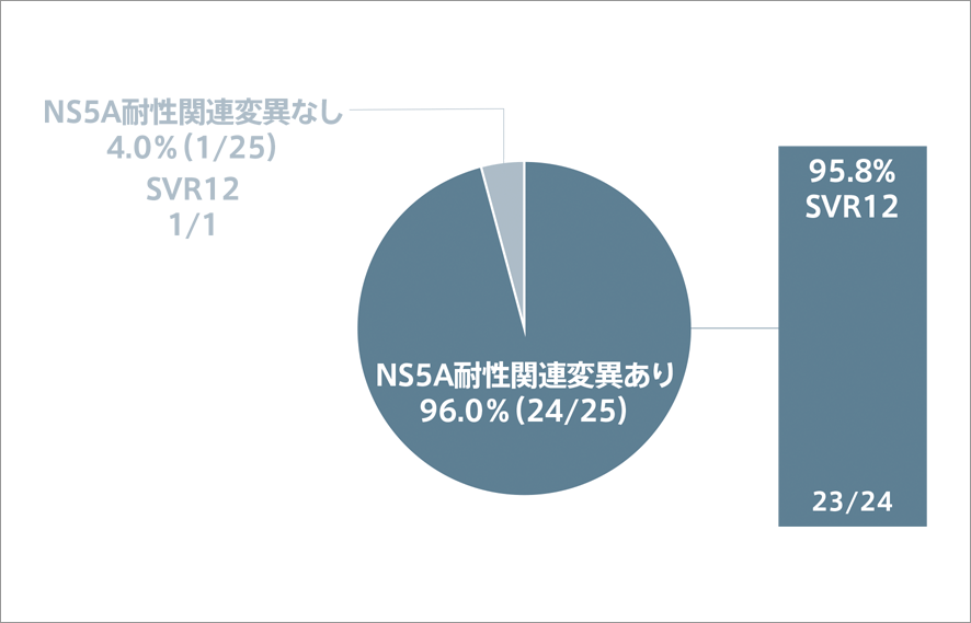 コホート2(リバビリン不適格/不耐容)(n=25)